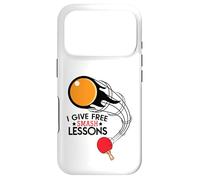 Carcasa para iPhone 17 Pro I Give Free Smash Lessons Funny Table Tennis Player Love