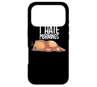 Carcasa para iPhone 17 Pro I Hate Mornings Sleeping Otter Sleep Nap Late Riser Otters
