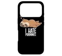 Carcasa para iPhone 17 Pro I Hate Mornings Sleeping Sloth Sleep Nap Sloths Late Riser