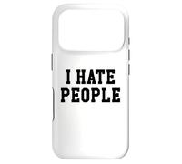 Carcasa para iPhone 17 Pro I Hate People Too Peoplely Outside Drink Coffee Hate People