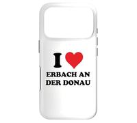Carcasa para iPhone 17 Pro I Heart Erbach an Der Donau Germany Love German Souvenir ITE