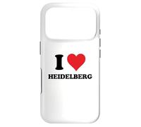 Carcasa para iPhone 17 Pro I Heart Heidelberg Germany Love German Souvenir Item