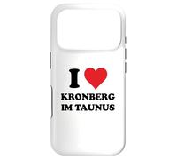 Carcasa para iPhone 17 Pro I Heart Kronberg im Taunus Germany Love German Souvenir Item