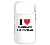 Carcasa para iPhone 17 Pro I Heart Marbach Am Neckar Germany Love German Souvenir Item