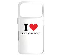 Carcasa para iPhone 17 Pro I Heart Stuttgart-Ost Germany Love German Souvenir Item