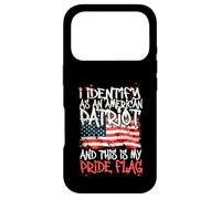 Carcasa para iPhone 17 Pro I Identify As An American Patriot This Is My Pride Flag