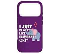 Carcasa para iPhone 17 Pro I Just Really Like Elephants Ok? Cute Elephant