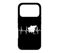 Carcasa para iPhone 17 Pro I Love Asia Heartbeat Asianophile Heart Line
