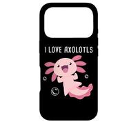 Carcasa para iPhone 17 Pro I Love Axolotls - Cute Amphibian Salamander Cartoon Graphic