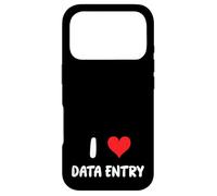 Carcasa para iPhone 17 Pro I Love Data Entry - Corazón - Hojas de cálculo Informes Gráficos