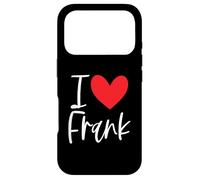 Carcasa para iPhone 17 Pro I Love Frank Nombre Personalizado Chica Mujer BFF Amiga Corazón