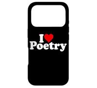 Carcasa para iPhone 17 Pro I Love Heart POESÍA POEMAS POETAS