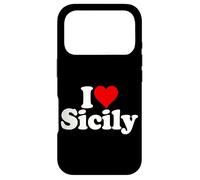 Carcasa para iPhone 17 Pro I Love Heart Sicilia Sicilia Italia