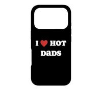 Carcasa para iPhone 17 Pro I Love Hot Dads Funny Red Heart Hot Dad Lover Family Padre