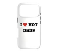 Carcasa para iPhone 17 Pro I Love Hot Dads Funny Red Heart Hot Dad Lover Family Padre