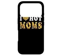 Carcasa para iPhone 17 Pro I Love Hot Moms Funny Sunflower Heart Love For Mom