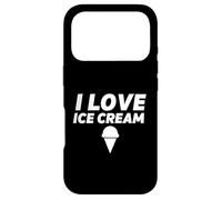 Carcasa para iPhone 17 Pro I Love Ice Cream Party Outfit Gelato Vanilla Soft Serve Cono