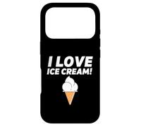 Carcasa para iPhone 17 Pro I Love Ice Cream Party Outfit Vanilla Soft Serve Gelato Cone