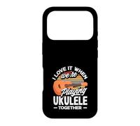 Carcasa para iPhone 17 Pro I Love It When We're Playing Ukelele Together Retro Sun