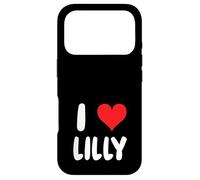 Carcasa para iPhone 17 Pro I Love Lilly - Corazón - Nombre