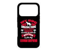 Carcasa para iPhone 17 Pro I Love My German Shepherd Dog Funny Puppy Dogs Lovers