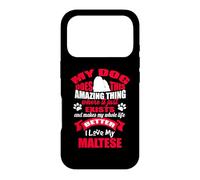 Carcasa para iPhone 17 Pro I Love My Maltese Dog Funny Puppy Lover