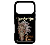 Carcasa para iPhone 17 Pro I Love My One Man & Varios Caballos Divertidos Esposa Ecuestre