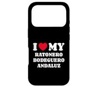Carcasa para iPhone 17 Pro I Love My Ratonero Bodeguero Andaluz Amor Corazón Perro