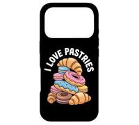 Carcasa para iPhone 17 Pro I Love Pastries Sweet Baked Goods Diseño Divertido