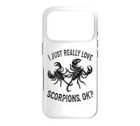 Carcasa para iPhone 17 Pro I Love Scorpions Ok - Escorpión Lindo y Divertido