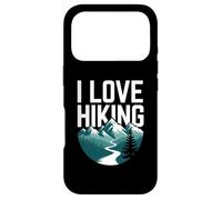 Carcasa para iPhone 17 Pro I Love Senderismo Montaña Aventura