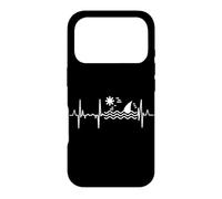 Carcasa para iPhone 17 Pro I Love Sharks Heartbeat Heart Line