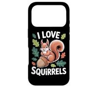 Carcasa para iPhone 17 Pro I Love Squirrels Forest Bellota Leaf