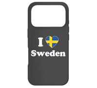 Carcasa para iPhone 17 Pro I Love Sweden I Heart Sweden Swedish