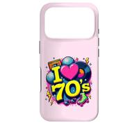 Carcasa para iPhone 17 Pro I Love The 70s Retro Cassette Roller Vinyl Disco Party 70s