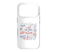 Carcasa para iPhone 17 Pro I Love The Taste of Freedom Vintage American Foods Gráfico