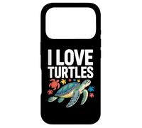 Carcasa para iPhone 17 Pro I Love Turtles Sea Creatures Pasión