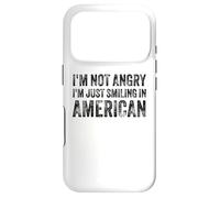 Carcasa para iPhone 17 Pro I’m Not Angry I’m Just Smiling In American For Men Women