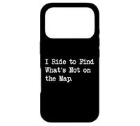 Carcasa para iPhone 17 Pro I Ride to Find What Not on The Map Cita de Ciclismo sarcástico