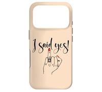 Carcasa para iPhone 17 Pro I Said Yes! New Bride Bachelorette Party Wedding Honeymoon