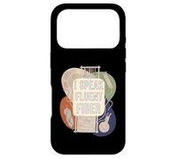 Carcasa para iPhone 17 Pro I Speak Fluent Fiber Funny Weaver Knitting Yarn Craft