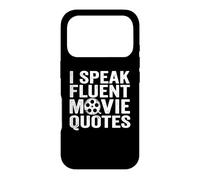 Carcasa para iPhone 17 Pro I Speak Fluent Movie Quotes - Funny Dichos Películas para Amantes del Cine