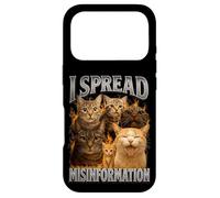 Carcasa para iPhone 17 Pro I Spread Desinformación Gatos Retro 90s Gráfico ronroneo fects