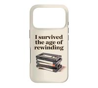 Carcasa para iPhone 17 Pro I Survived The Age of Rewinding: Funny Retro Cassette Humor