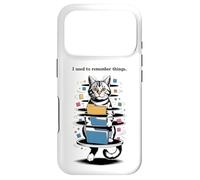 Carcasa para iPhone 17 Pro I Used to Remember Things... Funny PC Inept Cat Retro
