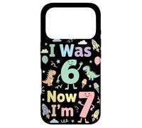 Carcasa para iPhone 17 Pro I Was 6 Now I'm 7 Cute 7th Birthday Party Fun Girls Boys Kid