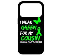 Carcasa para iPhone 17 Pro I Wear Green For My Cousin Cerebral Palsy Ribbon
