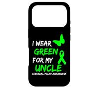 Carcasa para iPhone 17 Pro I Wear Green For My Uncle Cerebral Palsy Ribbon