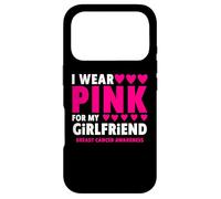 Carcasa para iPhone 17 Pro I Wear Pink For My Girlfriend Cancer Concienciación