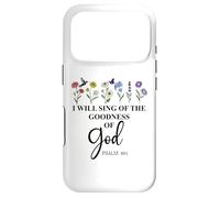 Carcasa para iPhone 17 Pro I Will Sing of The Goodness of God Psalm 89:1 Christian Bird